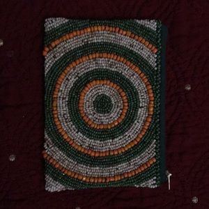 Multi colored beaded coin purse